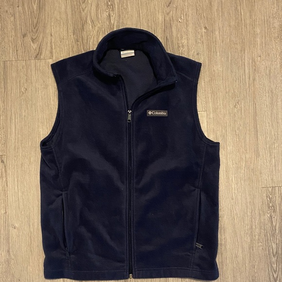 Columbia Dark Blue Fleece Vest - Picture 1 of 1